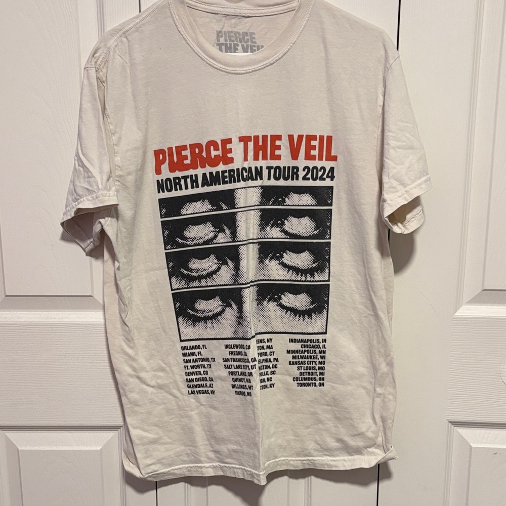 Pierce the Veil North American Tour 2024 Graphic Tee - White L